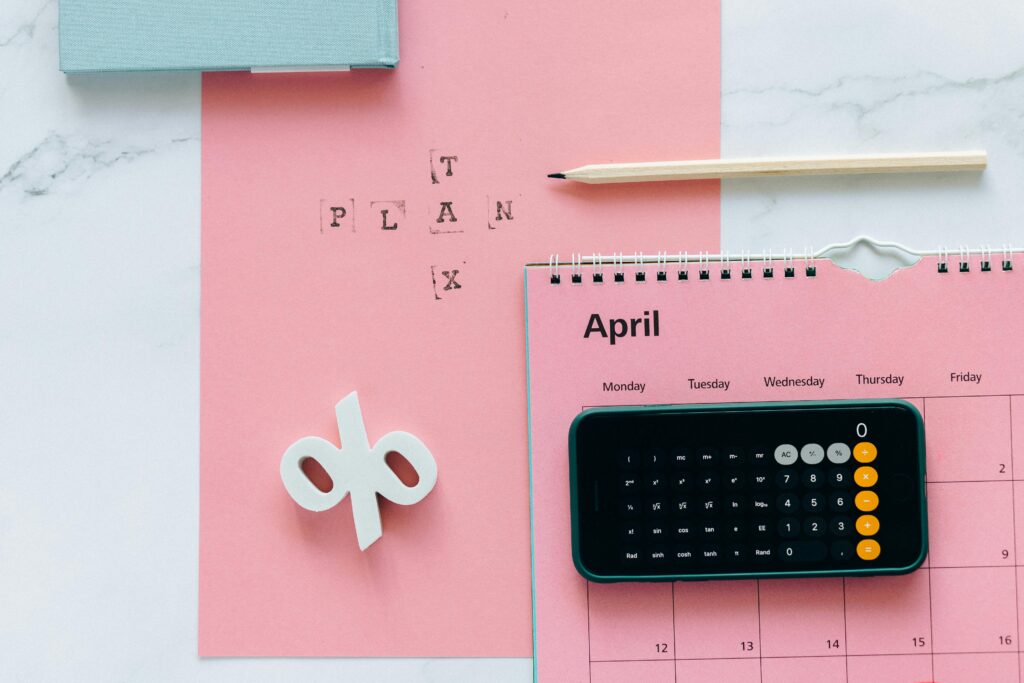 April Calendar by Nataliya Vaitkevich