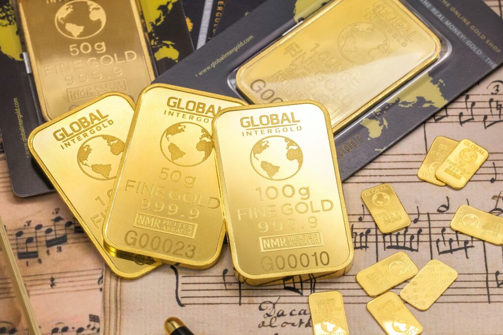 Gold Global Plates by Michael Steinberg