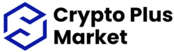 Crypto Plus Market logo on dark background